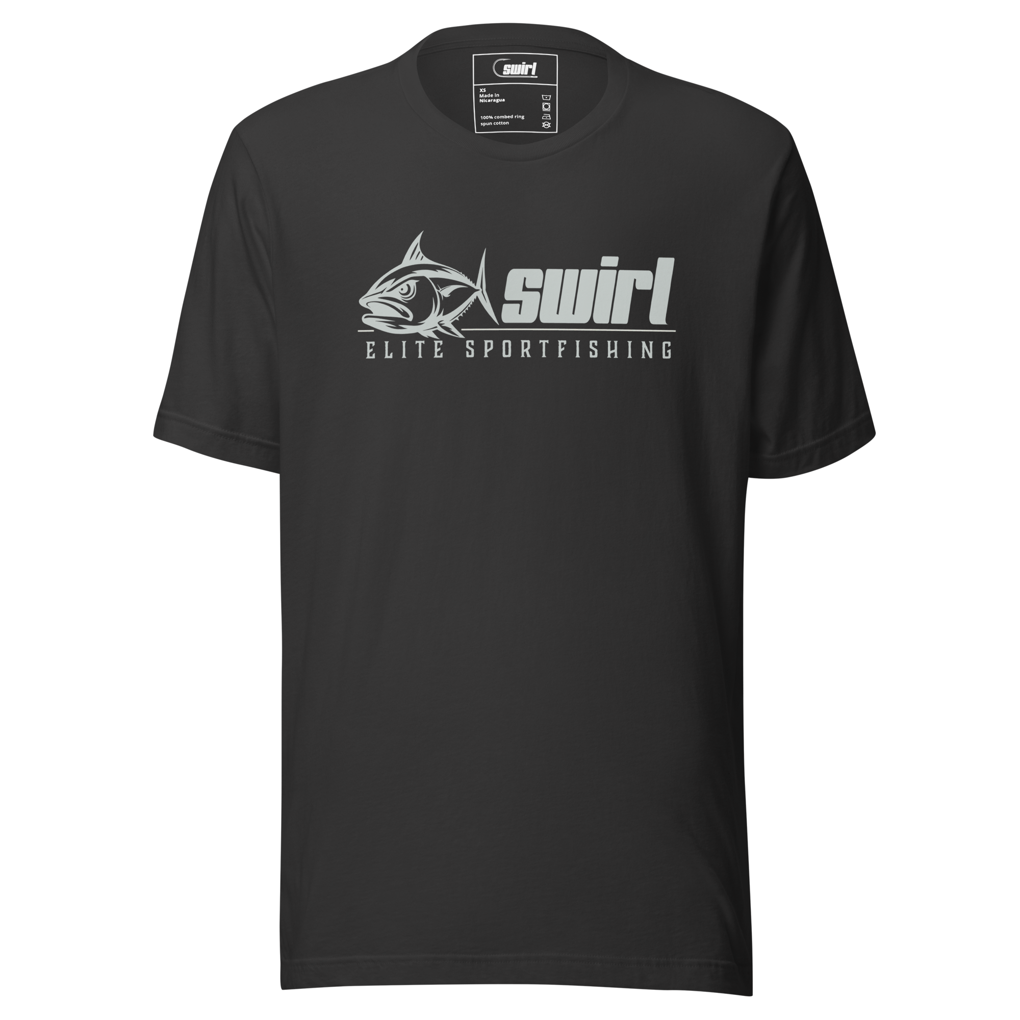 swirl-fishing-black-skipjack-tuna-banner-logo-t-shirt