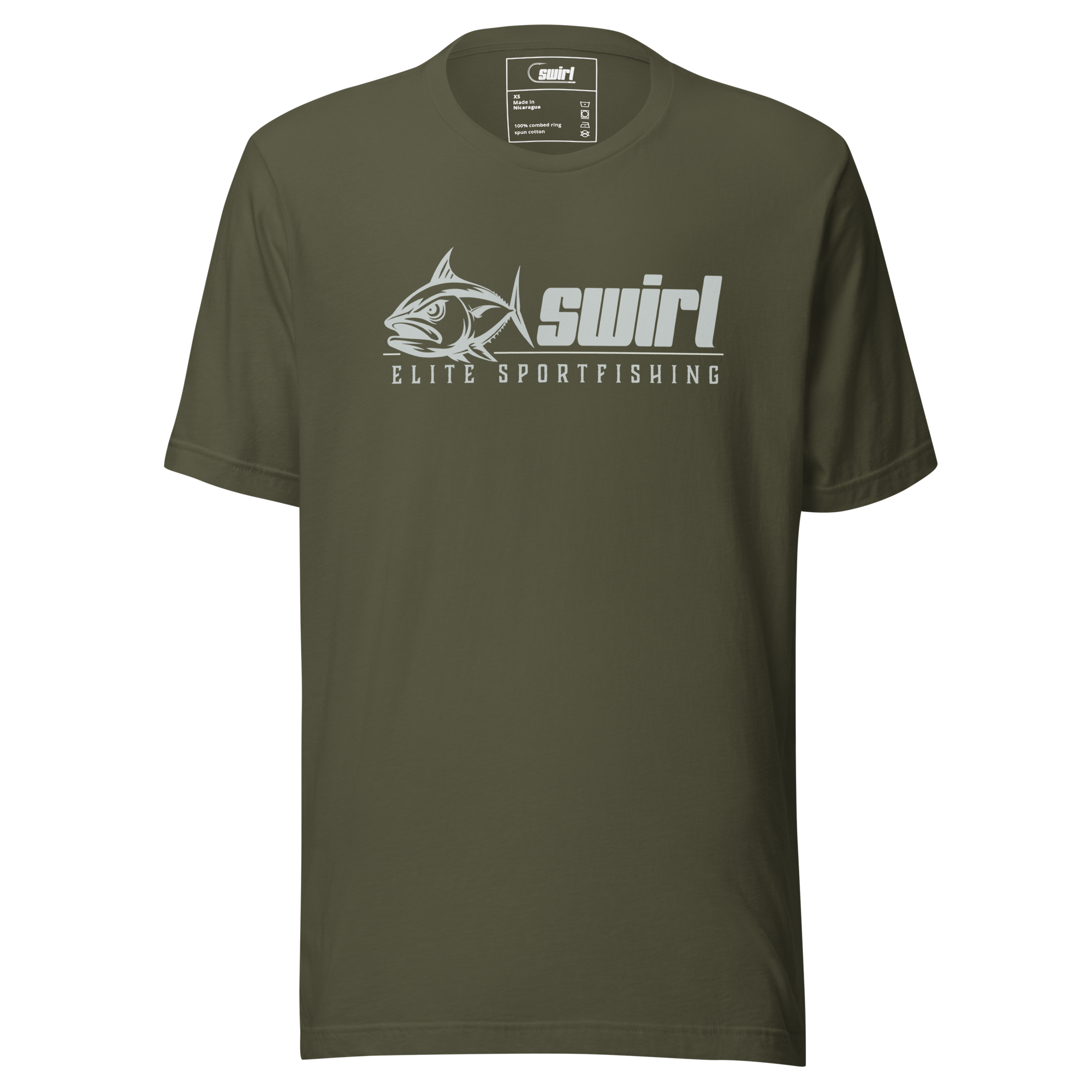 swirl-fishing-green-skipjack-tuna-banner-logo-t-shirt