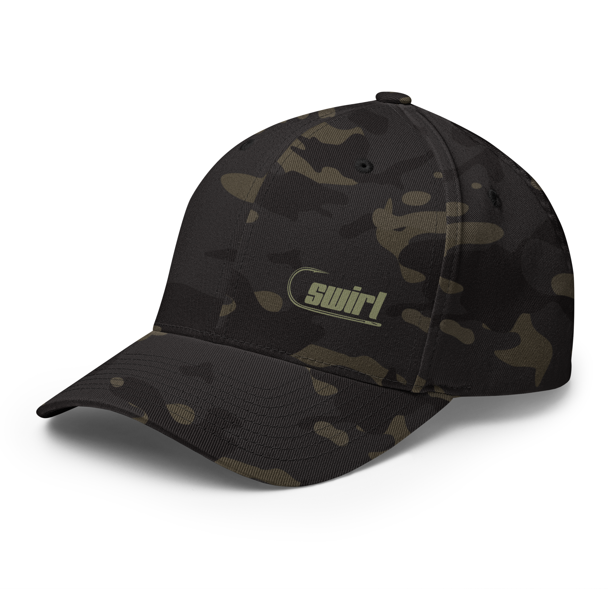 swirl-fishing-siwash-logo-flexfit-multicam-black-fishing-hat